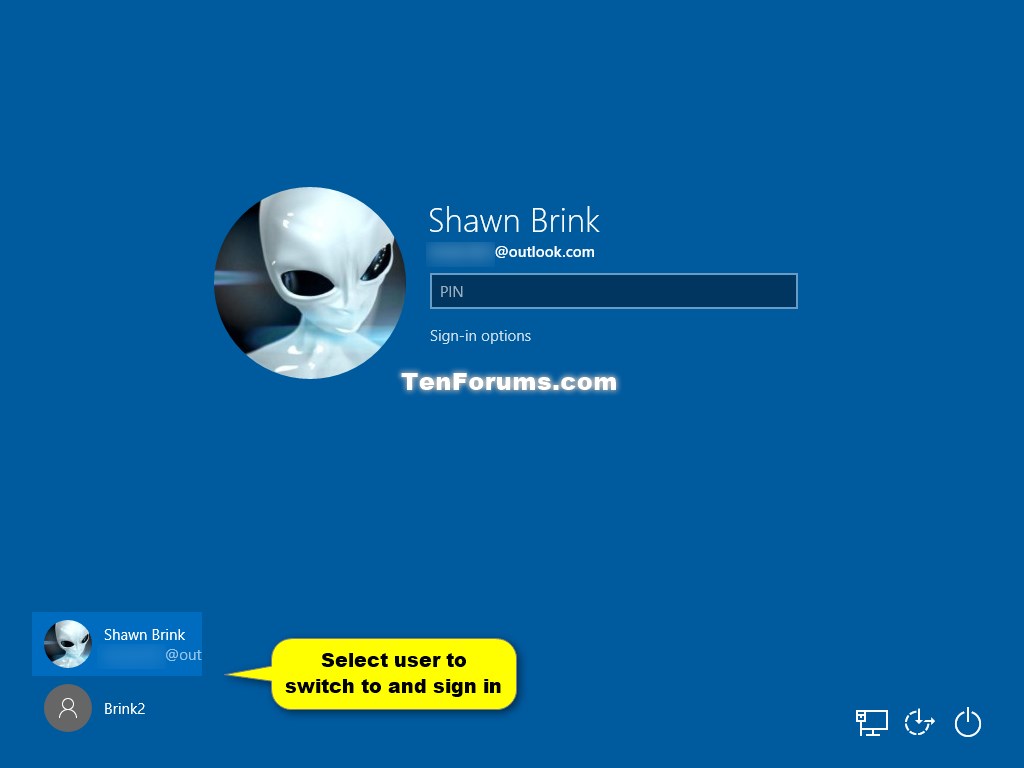 1024x768 Switch User In Windows Tutorials