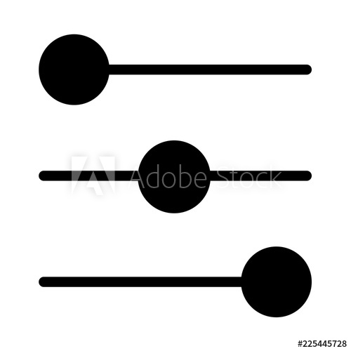 500x500 Equalizer Icon Drop Shadow Silhouette Symbol Preferences