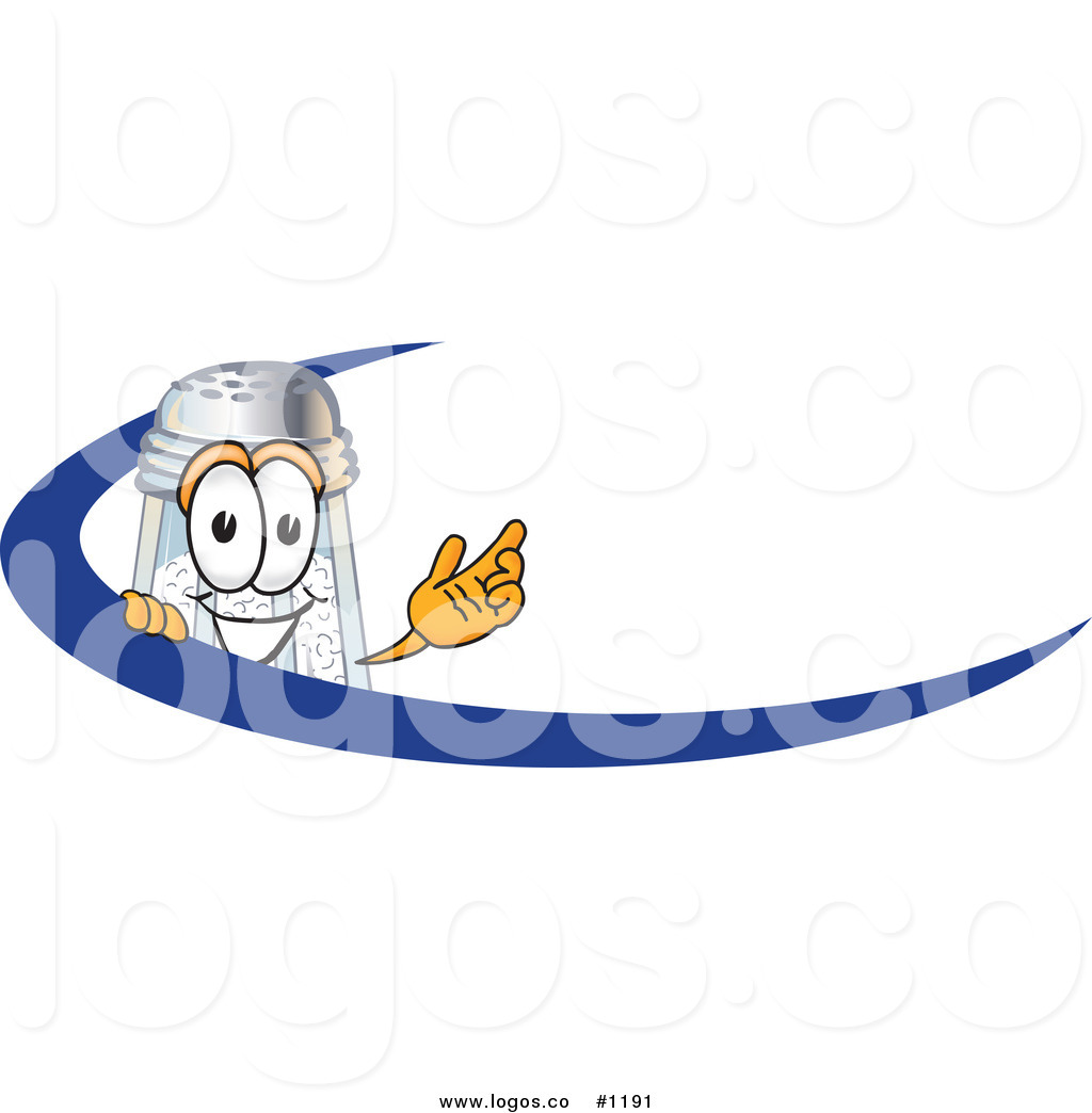 1024x1044 Royalty Free Vector Logo Of A Cartoon Salt Shaker Mascot Beside