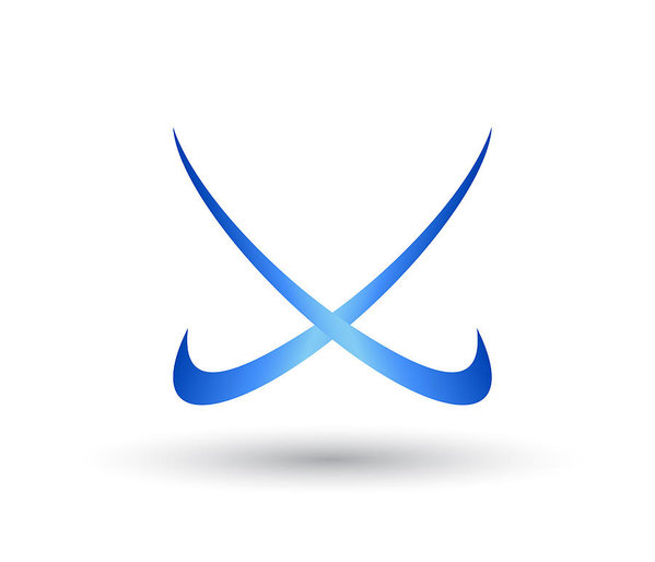 599x514 Water Wave Swoosh Symbol And Icon Logo Template Vector Art Print