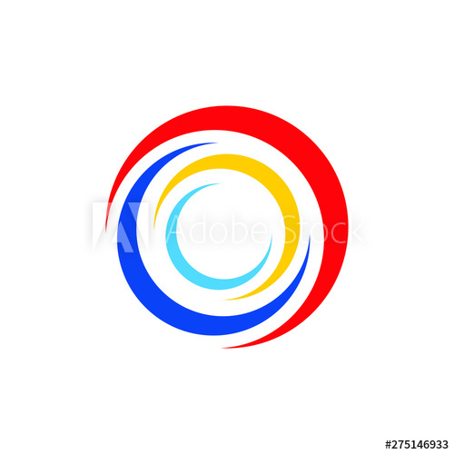 500x500 Circle Swoosh Icon Logo Design Concept