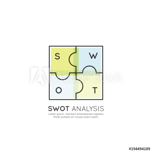 Vector Icon Style Illuetration Icon Of Swot Analysis With Puzzle 500x500 Vector Icon Style Illuetration Icon Of Swot Analysis With Puzzle