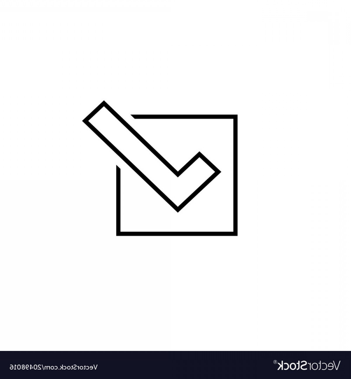1200x1296 Tick Icon Symbol Line Outline Checkmark Vector Soidergi