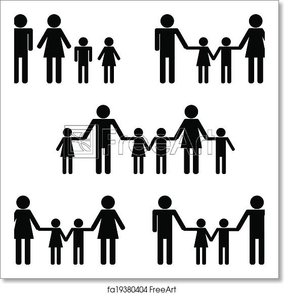 Free Art Print Of Symbolic Icon People Families Hetero 561x581 Free Art Print Of Symbolic Icon People Families Hetero