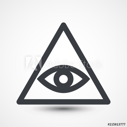 All Seeing Eye Symbol, Simple Triangle, Illustration Illuminate 500x500 All Seeing Eye Symbol, Simple Triangle, Illustration Illuminate