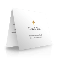 240x240 Folded Sympathy Thank You Cards