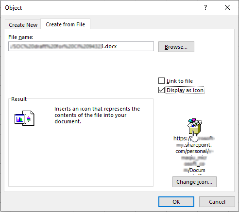 492x435 Incorrect Icon Shows When Inserting An Object In Excel
