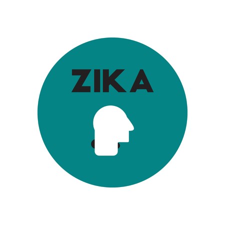 450x450 Vector Icon On Circle Various Symptoms Of Zika On The Human