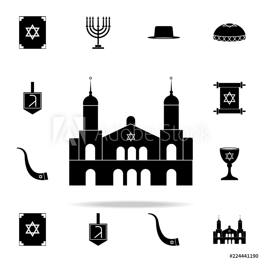 1000x1000 Photo Art Print Synagogue Icon Religion Icons Universal Set