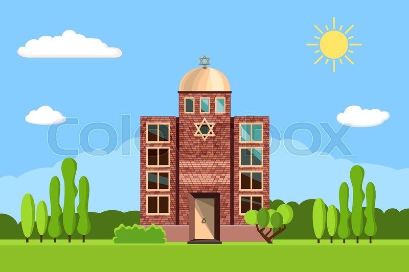 800x533 Jewish Synagogue Icon Vector Stock Vector Colourbox