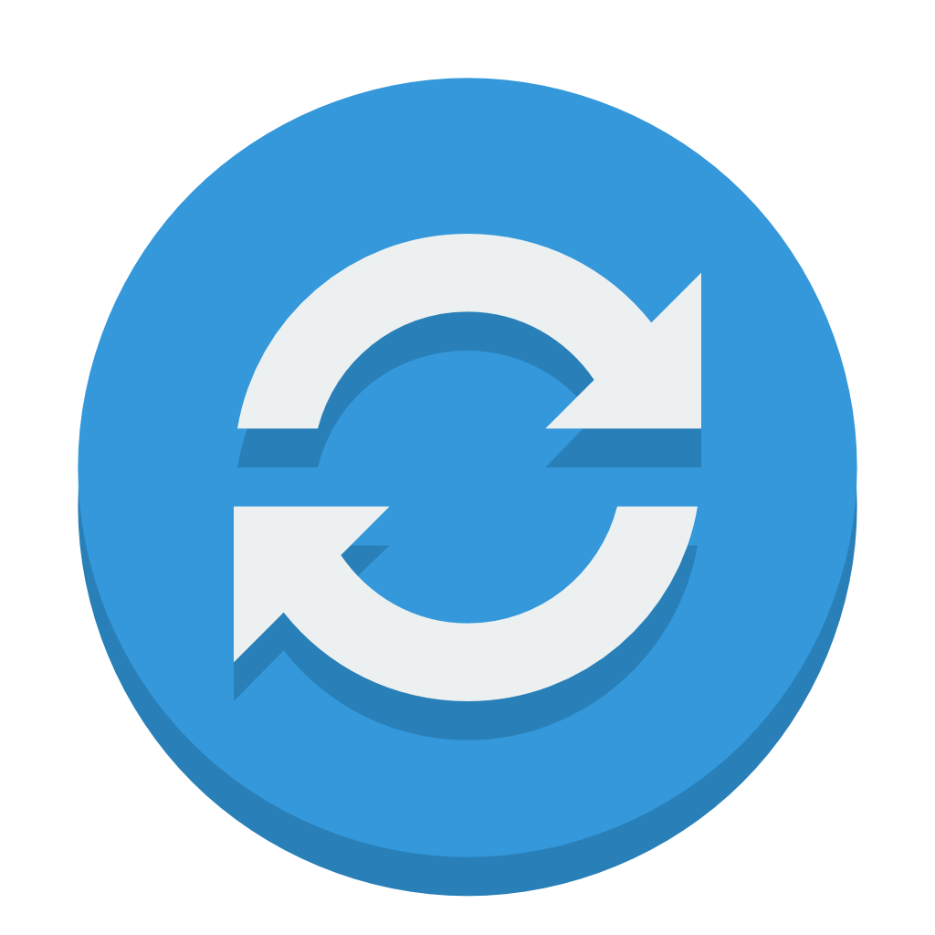 1024x1024 Sign Sync Icon Small Flat Iconset Paomedia