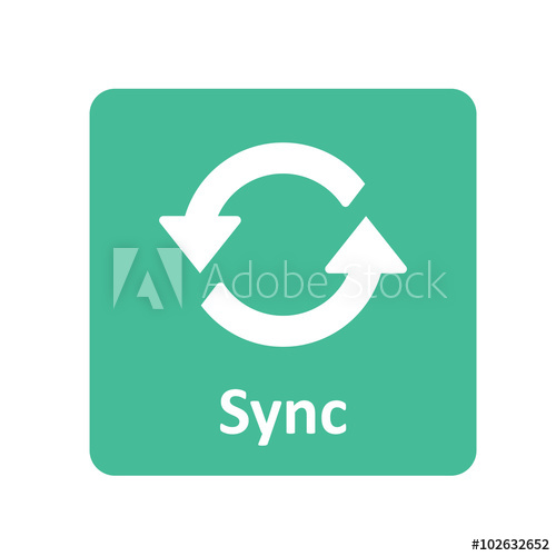 500x500 Sync Icon For Web And Mobile