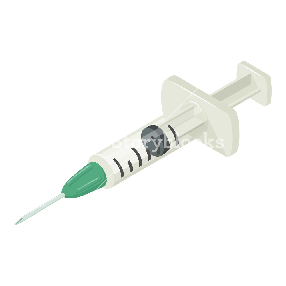 1000x1000 Syringe Icon Isometric Illustration Of Syringe Vector Icon