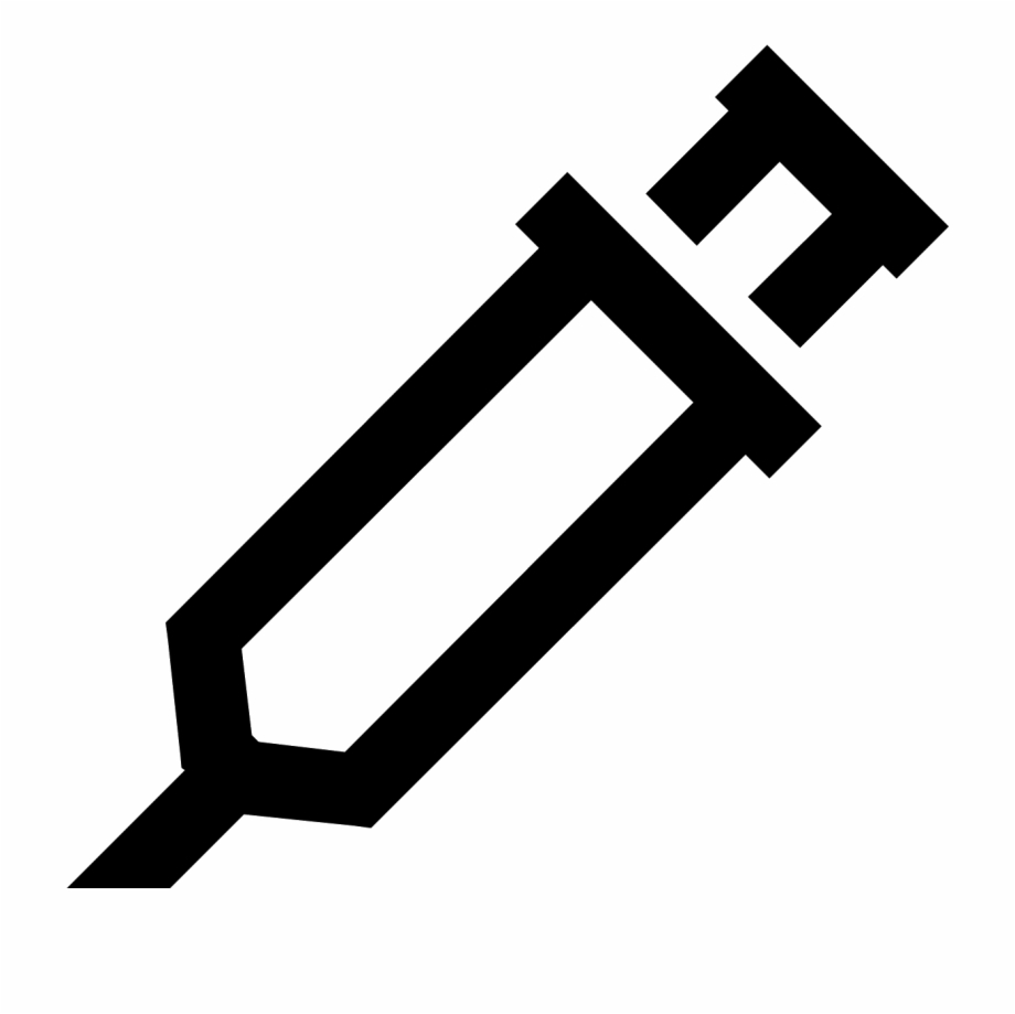 920x919 Vector Syringe Outline