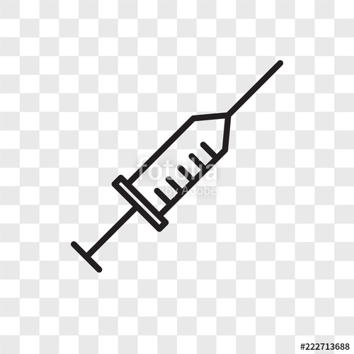 500x500 Syringe Icons Isolated On Transparent Background Modern