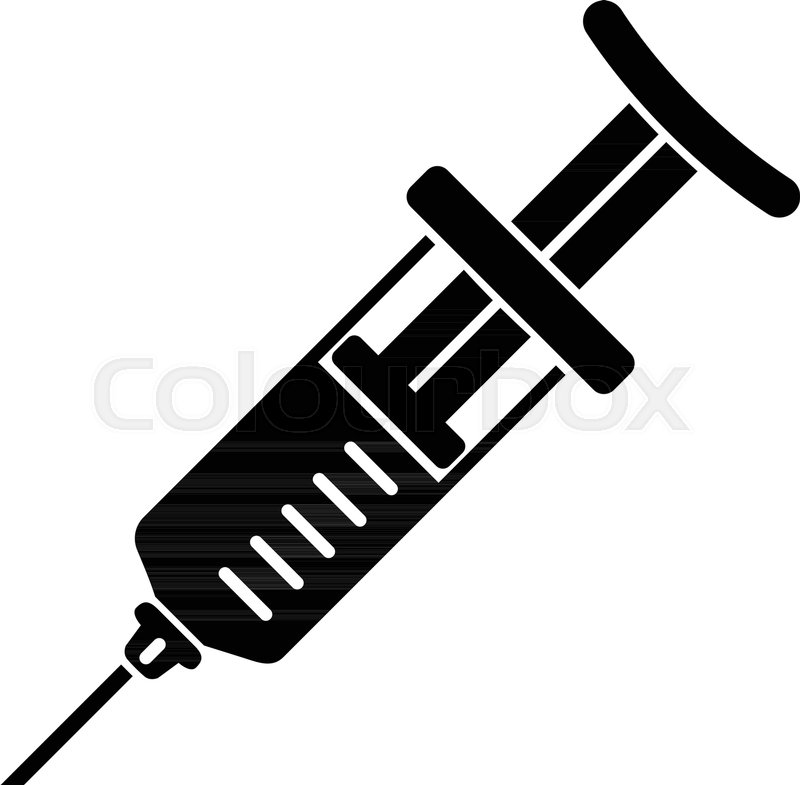 800x785 Immunization Syringe Icon Simple Stock Vector Colourbox