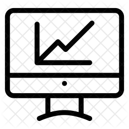 256x256 Monitoring System Icon Of Line Style