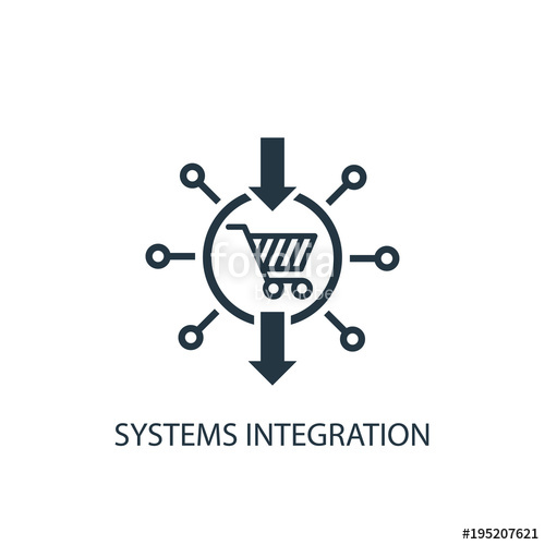 Systems Integration Icon Logo Element Illustration Stock Image 500x500 Systems Integration Icon Logo Element Illustration Stock Image