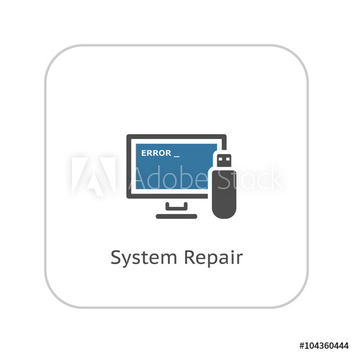 System Repair Icon Flat Design 500x500 System Repair Icon Flat Design