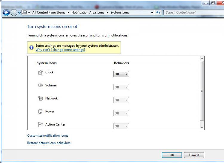 750x545 System Icons Disabled Unable To Change Settings Solved