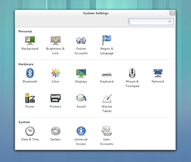 640x545 System Settings