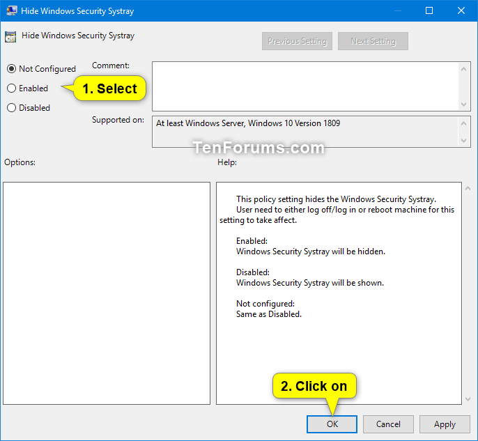 Hide Or Show Windows Security Notification Area Icon In Windows 686x633 Hide Or Show Windows Security Notification Area Icon In Windows