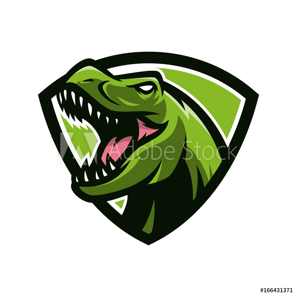 1000x1000 Fotografie, Obraz T Rex Vector Logo Icon Illustration Posters Cz