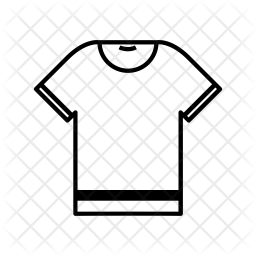 256x256 T Shirt Icon Of Glyph Style