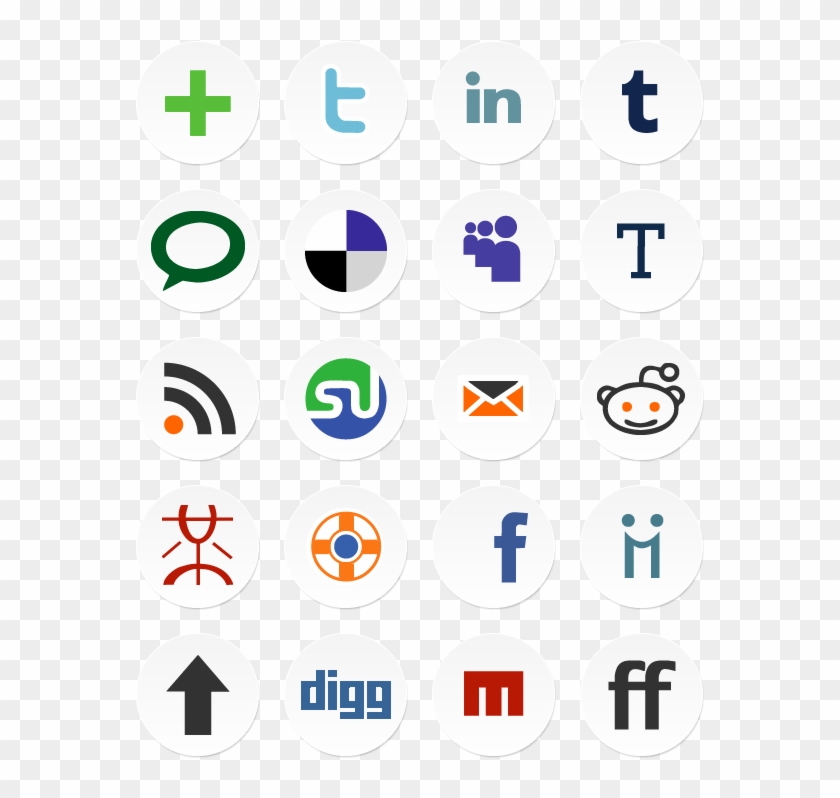840x798 Simple Social Media Icons Icon Pack