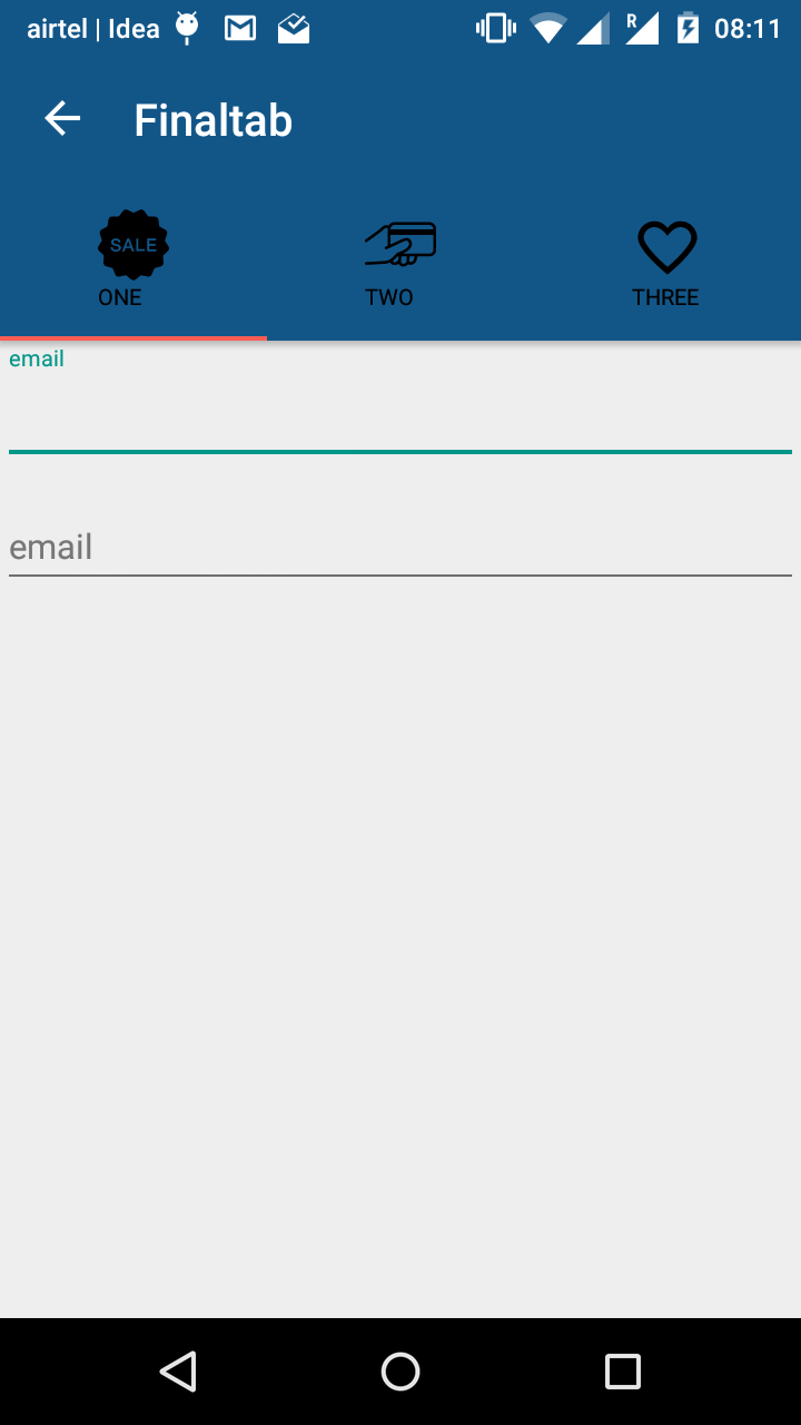 720x1280 Tab Icon And Text Both Using Android Design Support Library