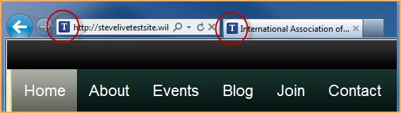 568x160 Inserting A Favorites Icon