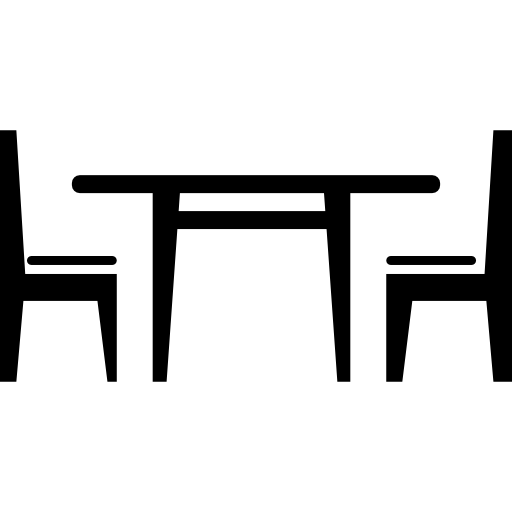 512x512 Dining Room Furniture Of A Table With Chairs Icons Free Download