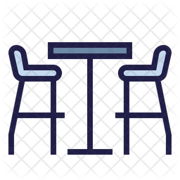 256x256 Bar Table Icon Of Colored Outline Style