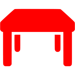 256x256 Red Table Icon