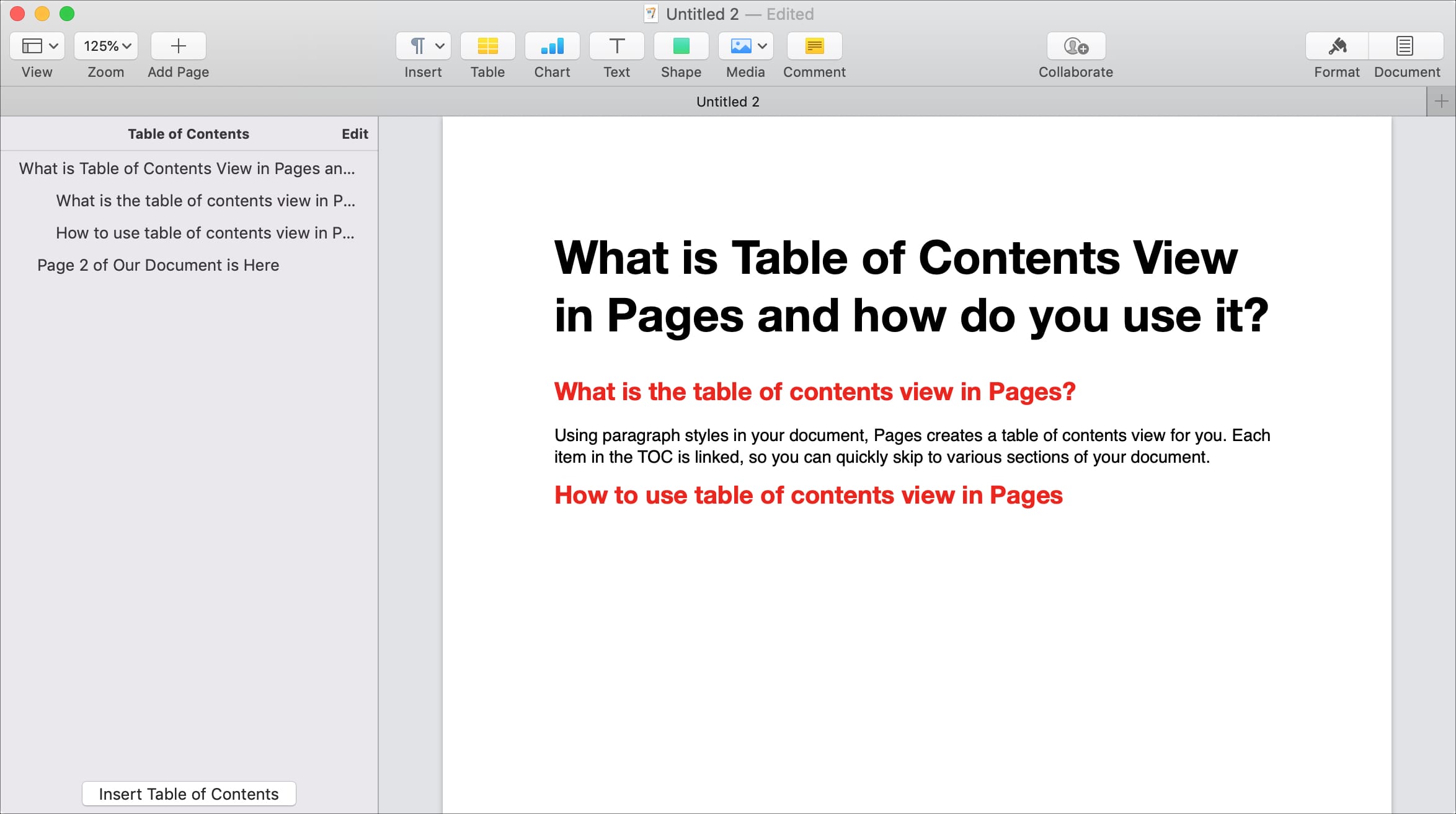 2348x1314 What Is Table Of Contents View In Pages And How Do You Use It