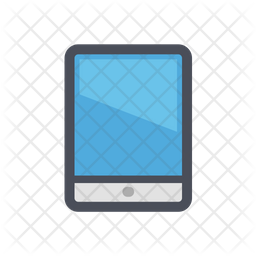 256x256 Tablet Icon Of Colored Outline Style