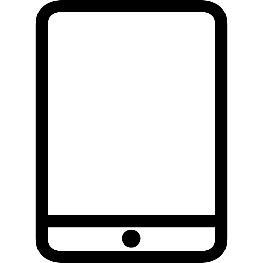 512x512 Tablet Outline Icons Free Download