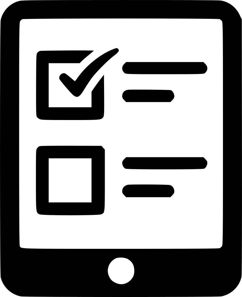 800x980 Download Free Png Tablet Mobile Online Questionnaire Png Icon