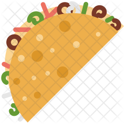 256x256 Taco Icon Of Flat Style