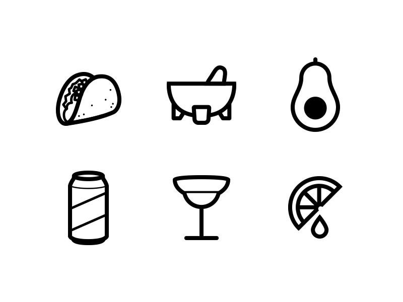 800x600 Taco Party Icons