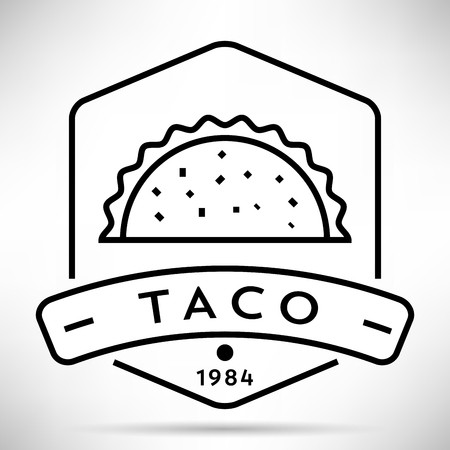 450x450 Vector Taco Icon With Linear Style Royalty Free Vector Graphics