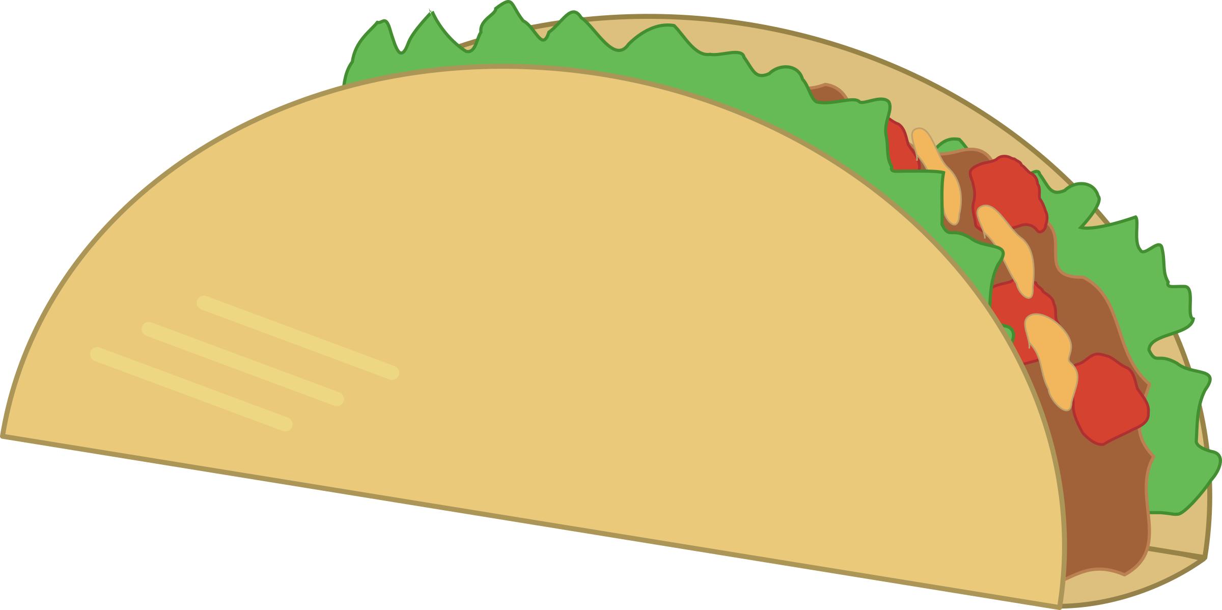 2400x1198 Simple Taco Icons Png