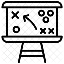 256x256 Tactical Board Icon Of Line Style
