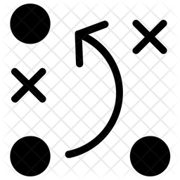 256x256 Tactical Plan Icon Of Glyph Style