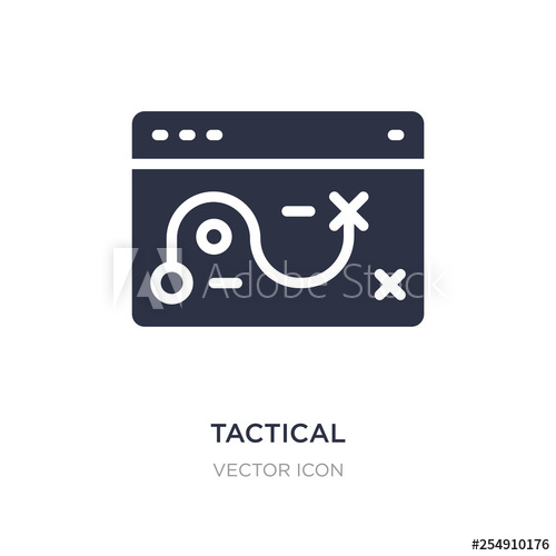 500x500 Tactical Icon On White Background Simple Element Illustration
