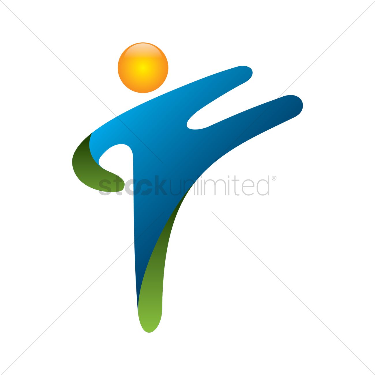 1300x1300 Taekwondo Icon Vector Image