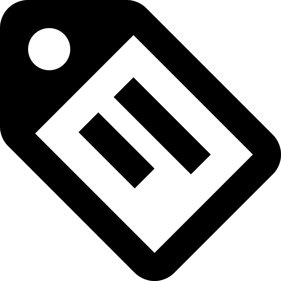 980x980 Material Tag Text Outline Png Icon Free Download