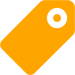 256x256 Orange Tag Icon