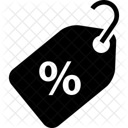 256x256 Discount Tag Icon Of Glyph Style