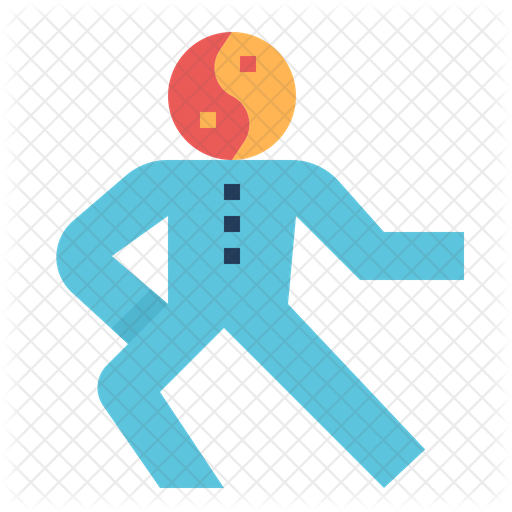 512x512 Tai Chi Icon Of Flat Style